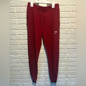 Red Gymshark Jogger Pants